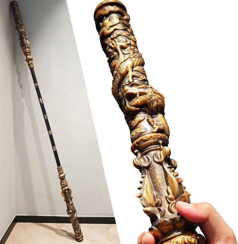 JeCgRrY Black Myth Wukong 5.6FT Monkey King Staff, Black Mythology Toy, Game Collection, Room Decoration Gift - Image 1